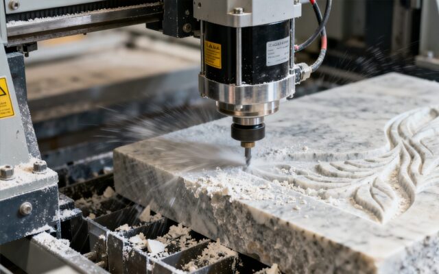 High-Speed Spindle Motors in Stone CNC Application Solutions in Stone Processing